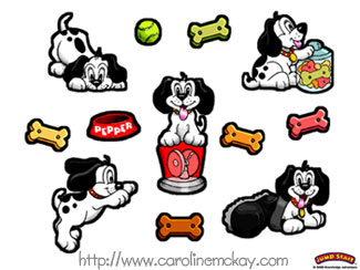 Pepper the Puppy Stickers