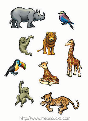Zimbabwe Animal Stickers